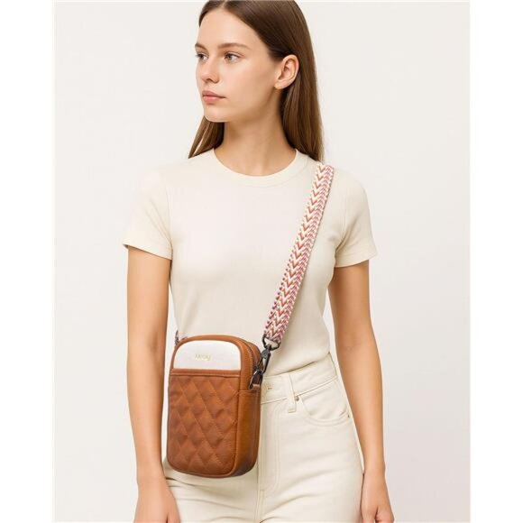 Small Crossbody Bag for Women Vegan Leather Purse Phone Wallet Card Slots - Picture 2 of 6